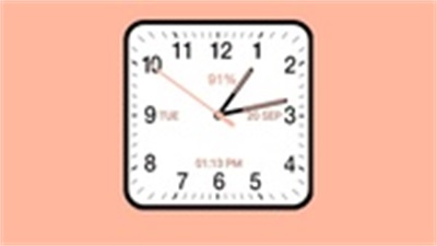 Analog Clock Square Cloassic应用截图第2张