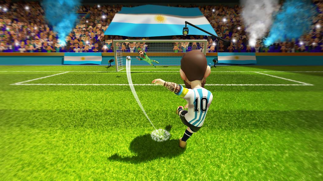 Mini Football - Mobile Soccer Mod Captura de tela 1