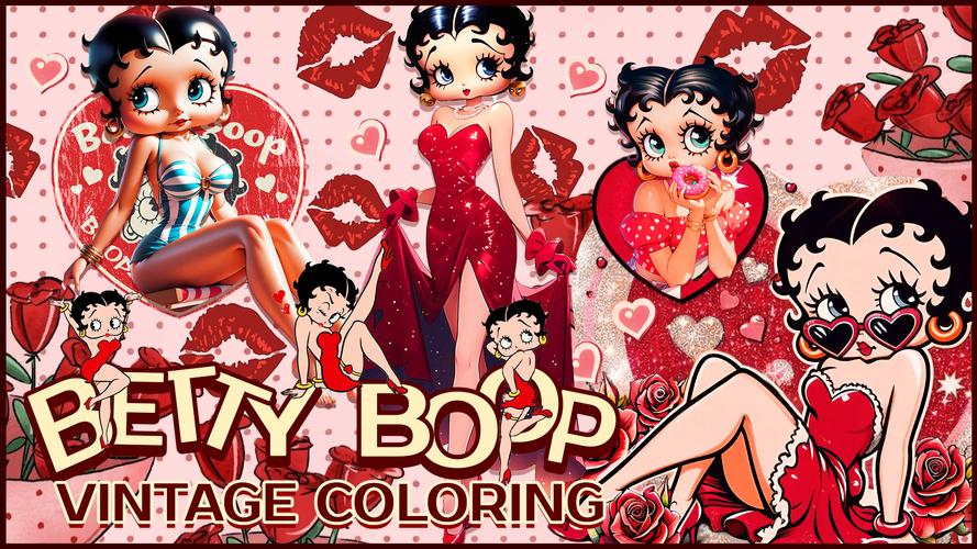 Betty Boop Vintage Coloring應用截圖第4張
