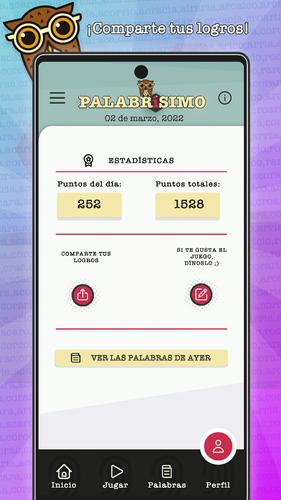 PALABRÍSIMO: busca palabras Captura de tela 3