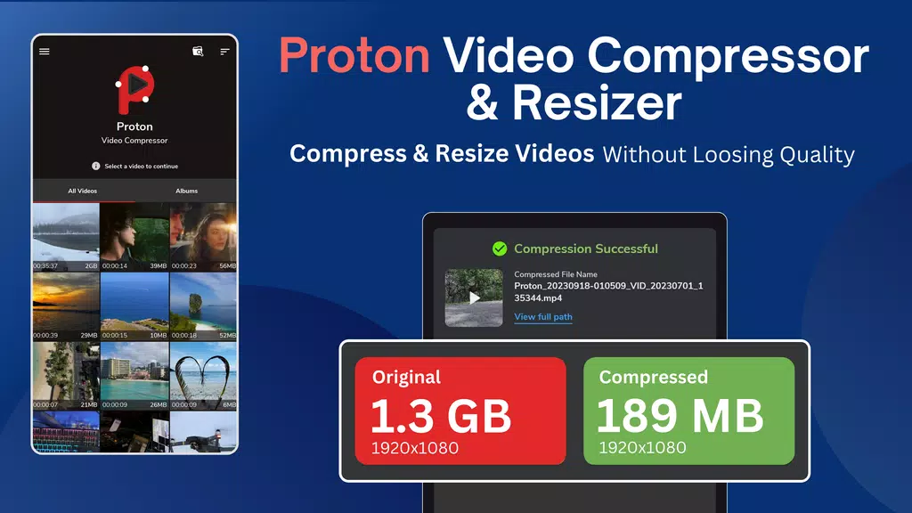 Reduce & compress video size應用截圖第1張