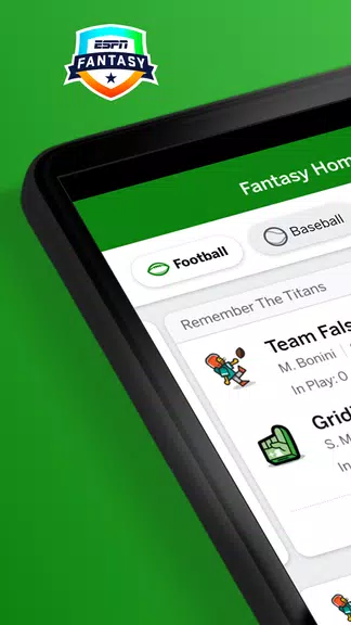 ESPN Fantasy Sports Captura de pantalla 1