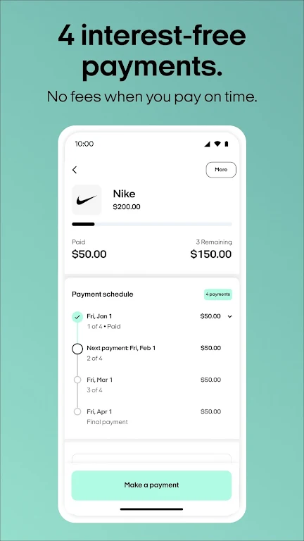 Afterpay - Buy Now, Pay Later Captura de pantalla 4