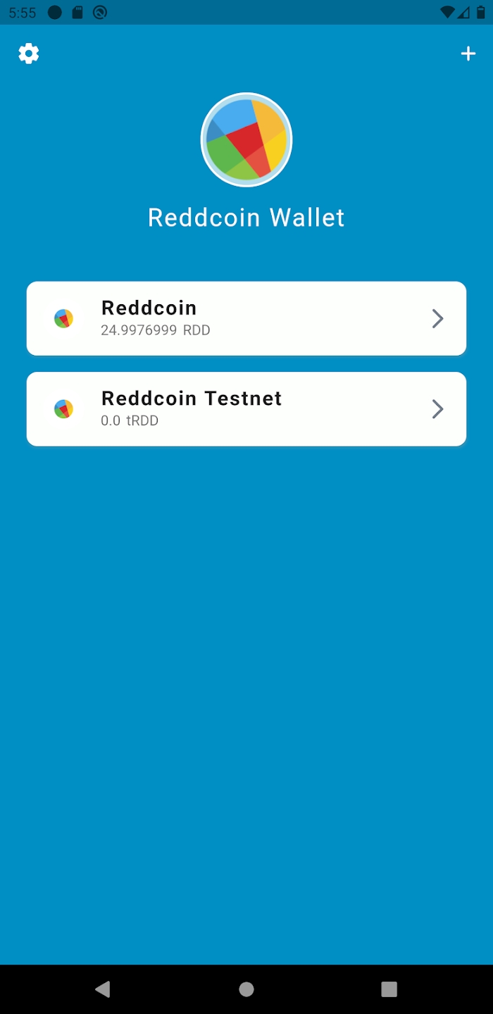 Reddcoin Mobile Wallet 스크린샷 1