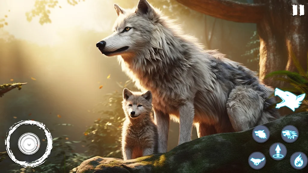 Wild Wolf Games - Animal Games Captura de tela 4