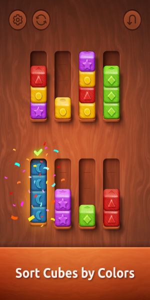 Colorwood Sort Puzzle Game Mod Captura de tela 1