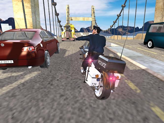 US Police Bike Chase Game應用截圖第4張