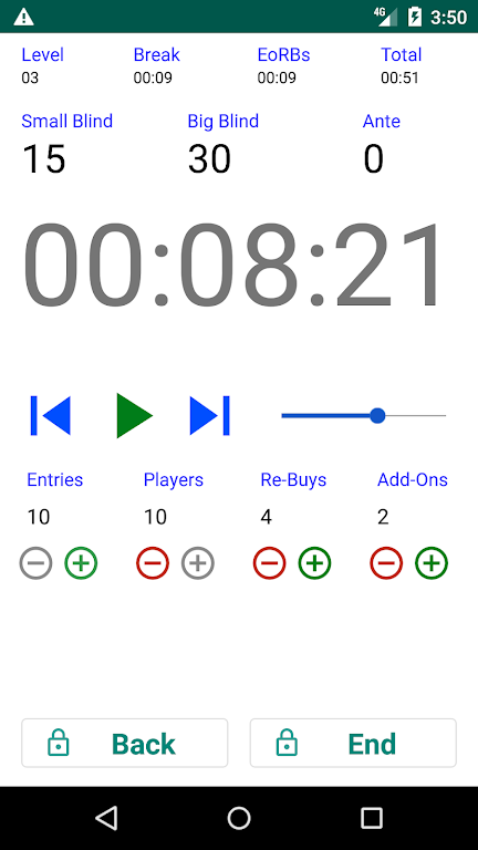 Easy Poker Tournament Timer應用截圖第3張