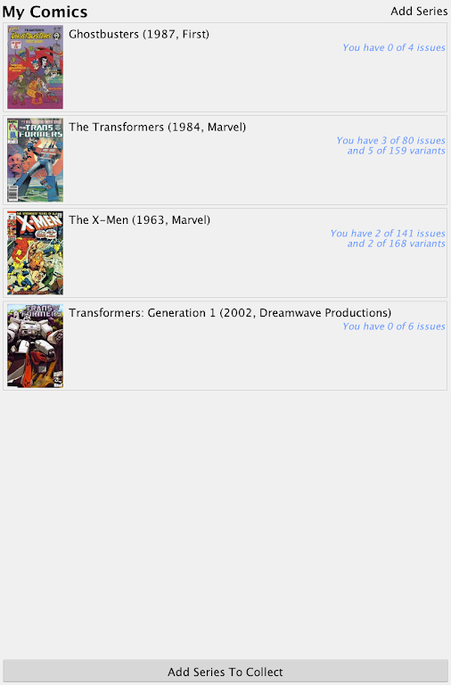 Comic Checklist Lite スクリーンショット 4