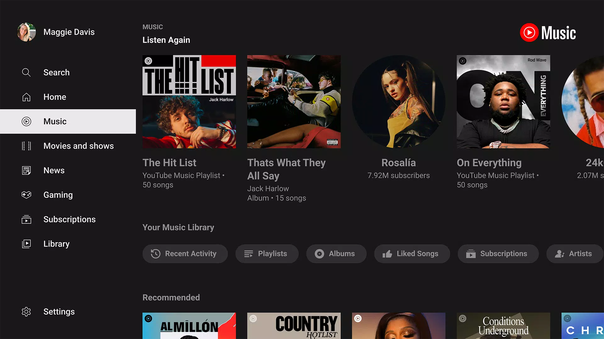YouTube for Android TV スクリーンショット 2