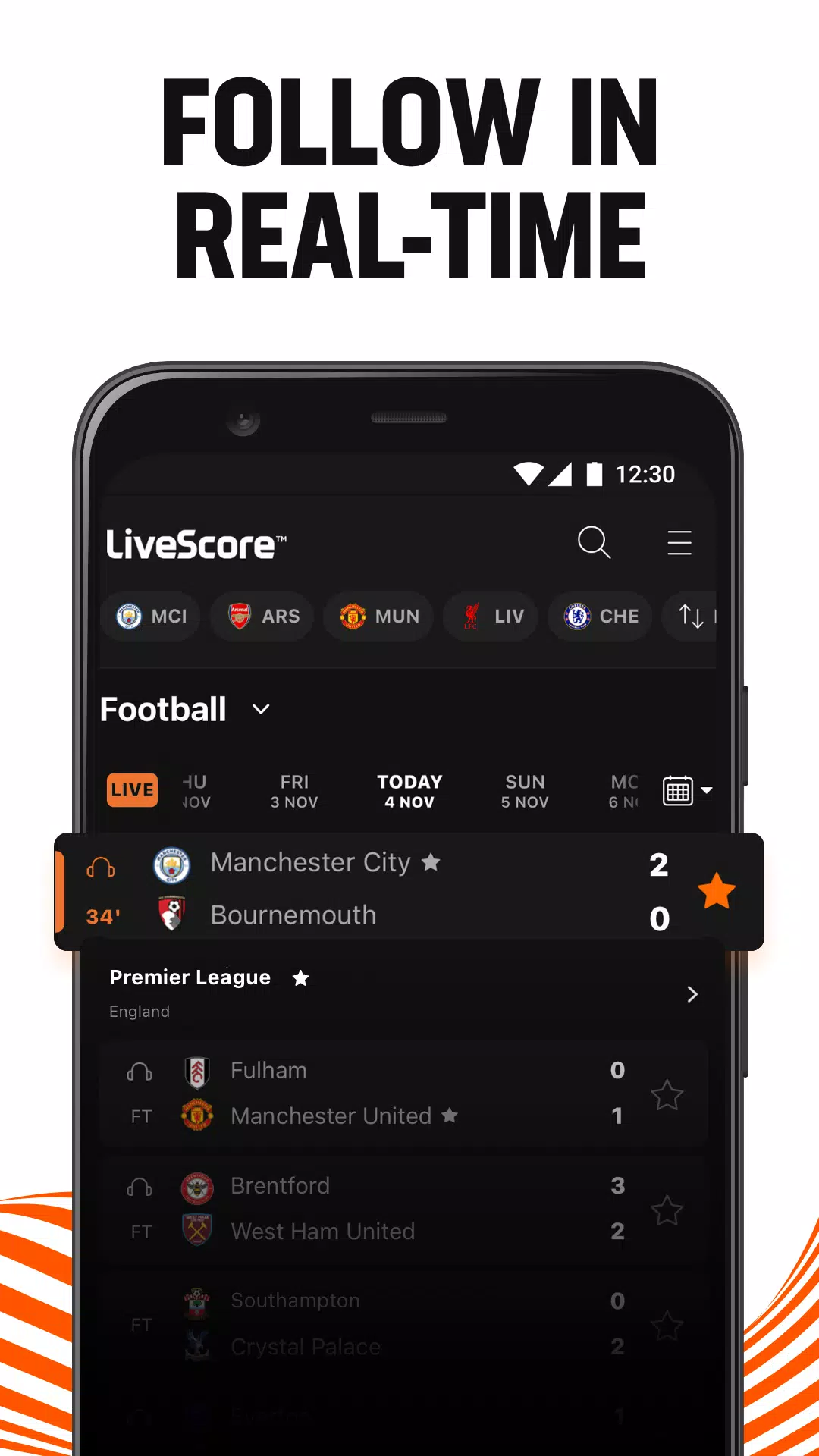 LiveScore: Live Sports Scores应用截图第4张