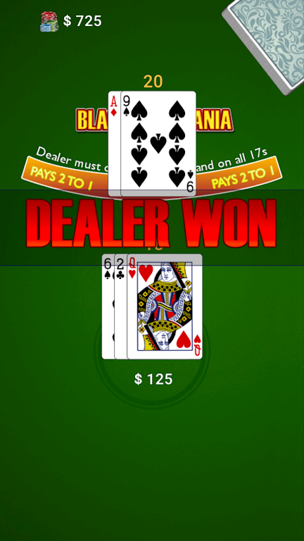 BlackJack Mania Captura de tela 2