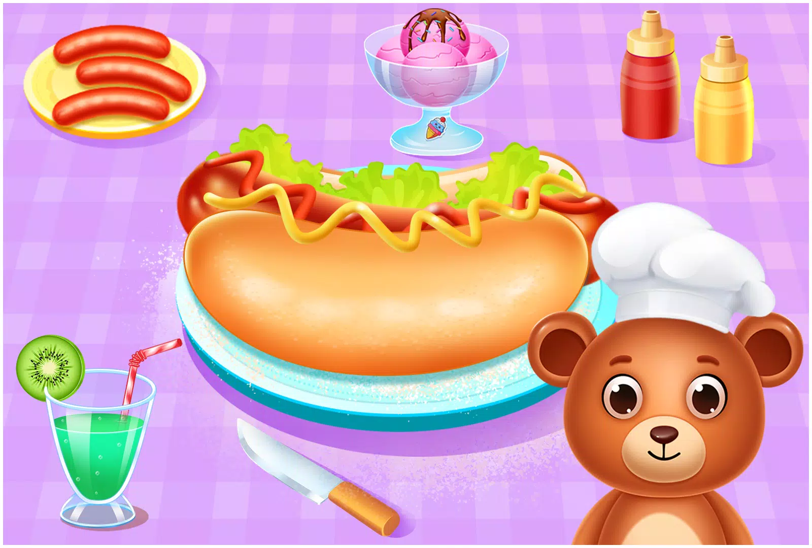 Animal Cafe Cooking Game Captura de tela 2