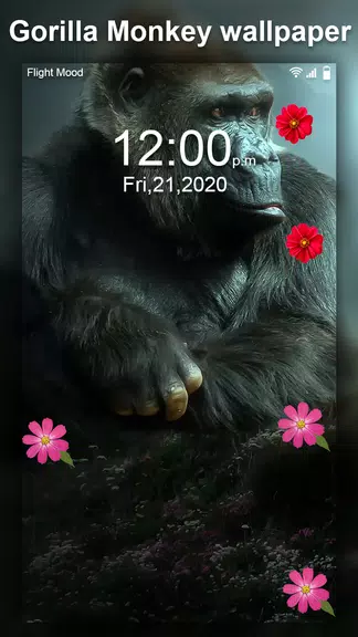 Gorilla Monkey Live Wallpaper Screenshot 3