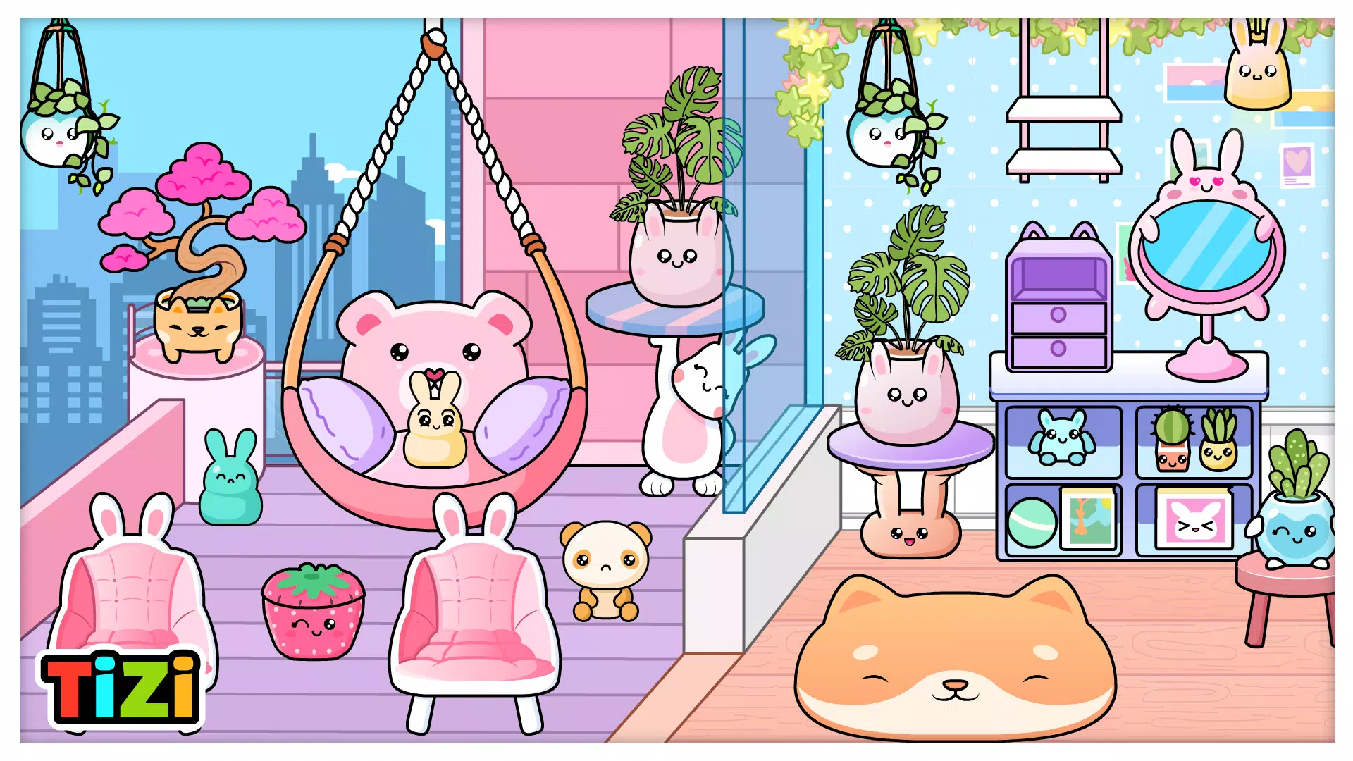 Tizi Dolls: Cute Kawaii World Captura de pantalla 1