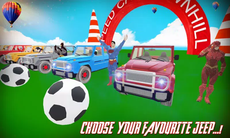 超级英雄特技越野车 Screenshot 1