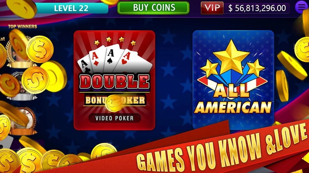 All American & Double Bonus - VIDEO POKER應用截圖第1張