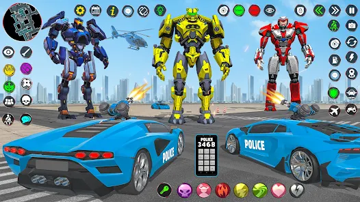 US Robot Car Transform - Police Robot Fighting Captura de pantalla 2