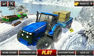 Farm Tractor Cargo Driving Sim Captura de tela 1