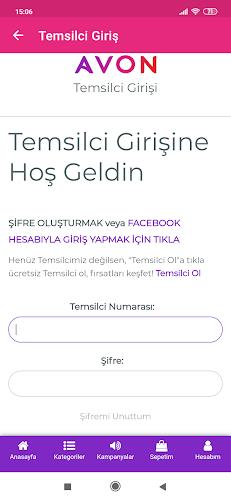 Avon Türkiye Üyelik Captura de pantalla 4