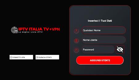 IPTV ITALIA TV + VPN スクリーンショット 1