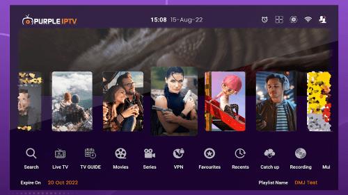 Purple IPTV Captura de pantalla 1