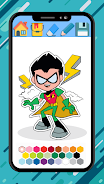 Teen Titans coloring cartoon Captura de pantalla 2