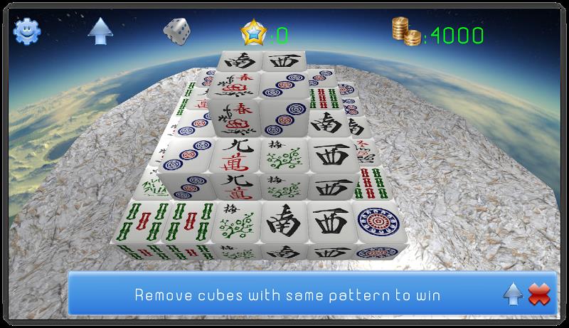 Mahjong 3D Cube Solitaire スクリーンショット 1