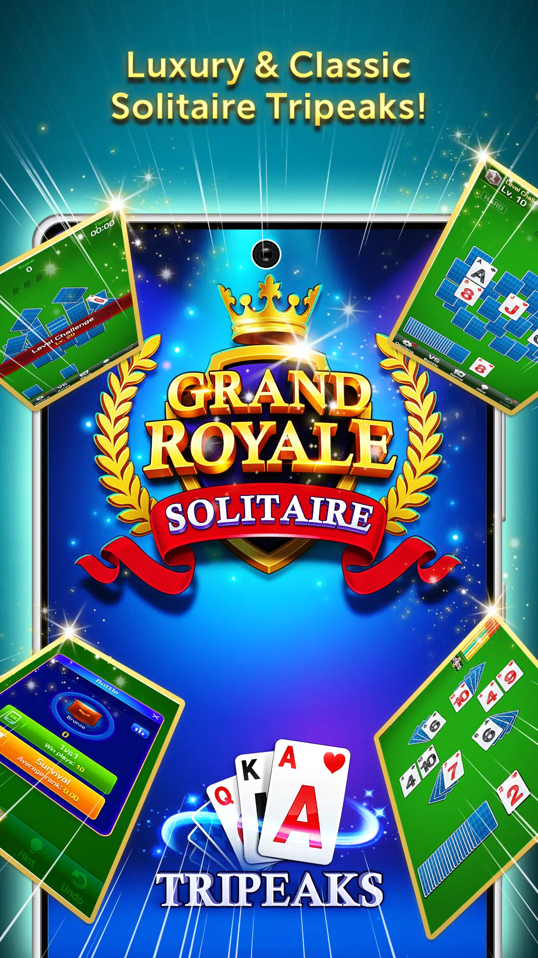 Tripeaks : Grand Solitaire Captura de pantalla 1