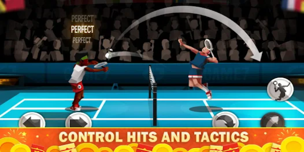 Badminton League MOD Скриншот 1