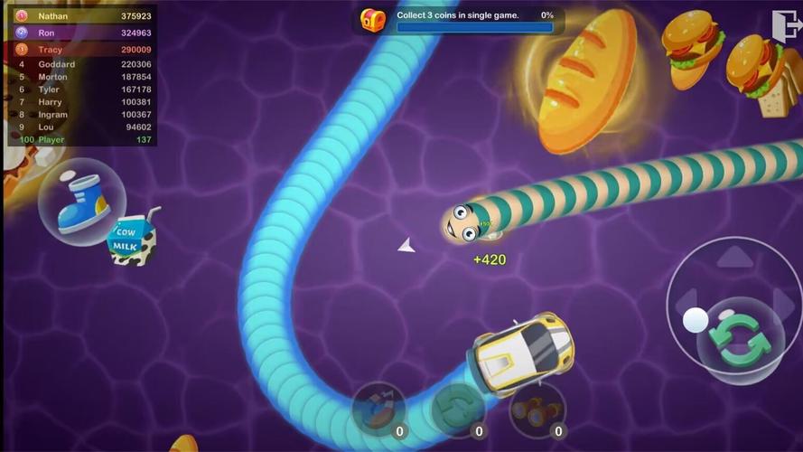 Slinky Snake: Worm.io Game Screenshot 1