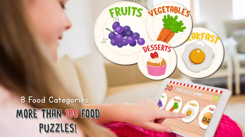 Food Puzzle for Kids Captura de tela 3