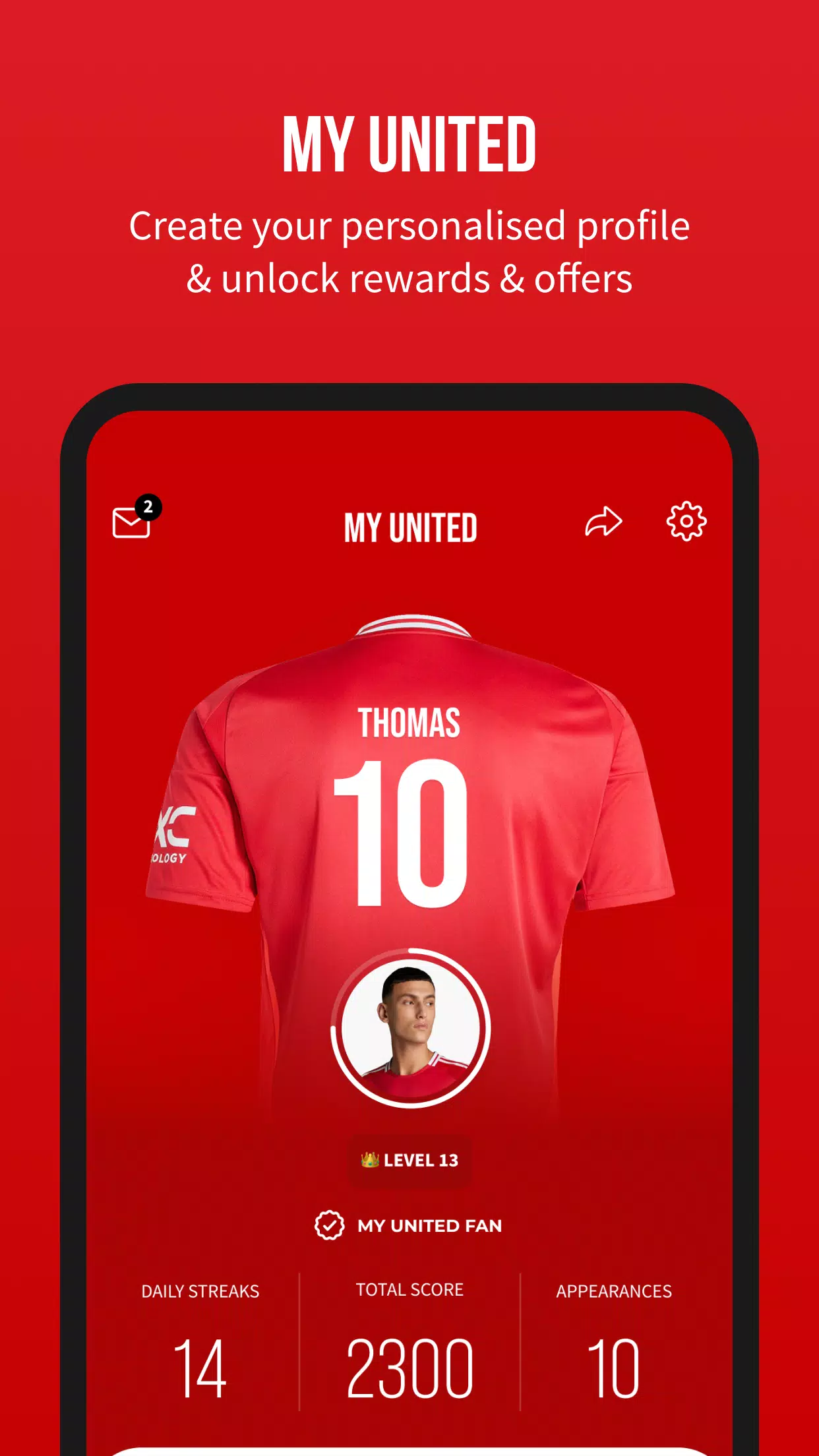 Manchester United Official App Capture d’écran 4
