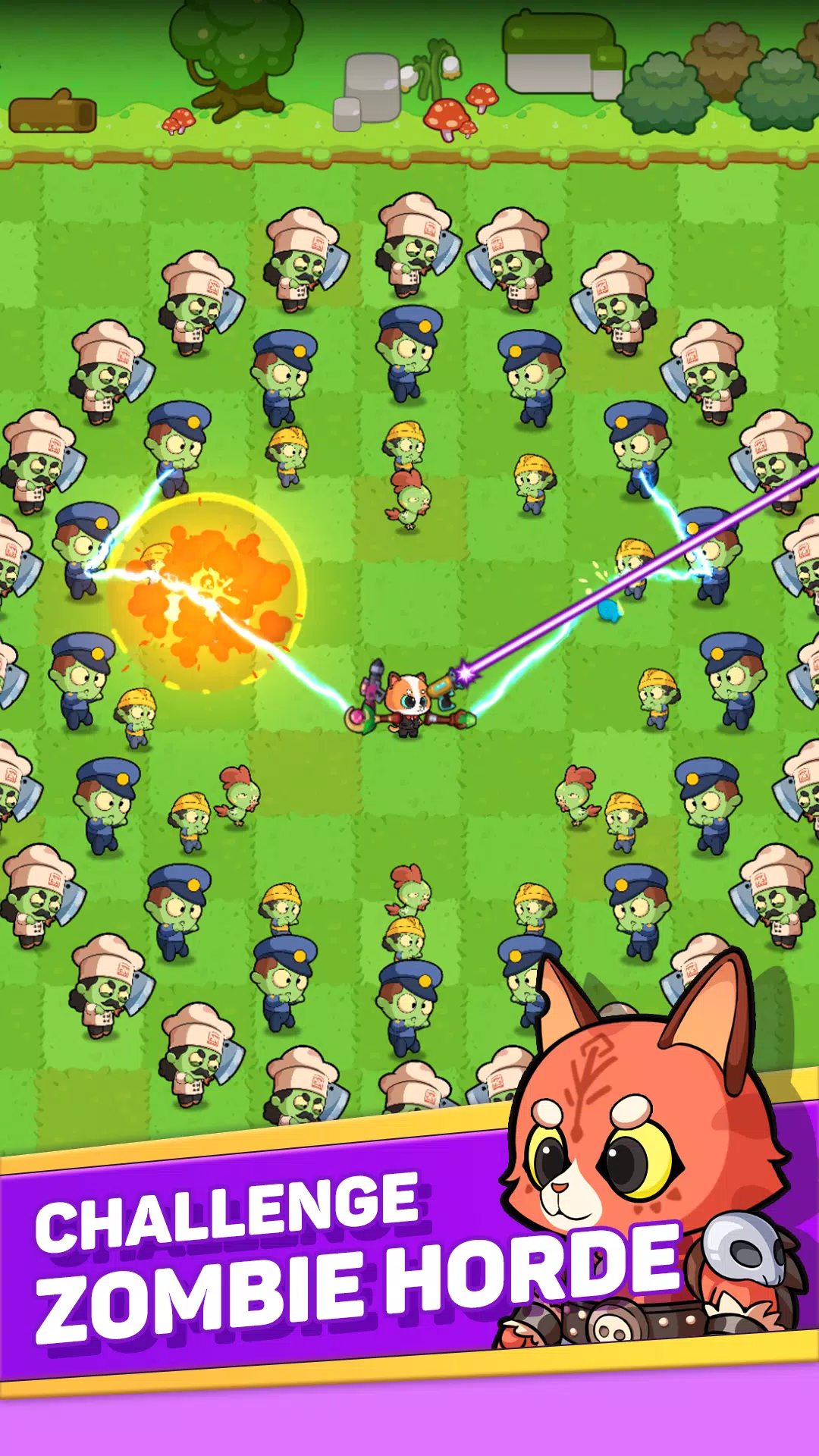 Meow vs Zombie Screenshot 1