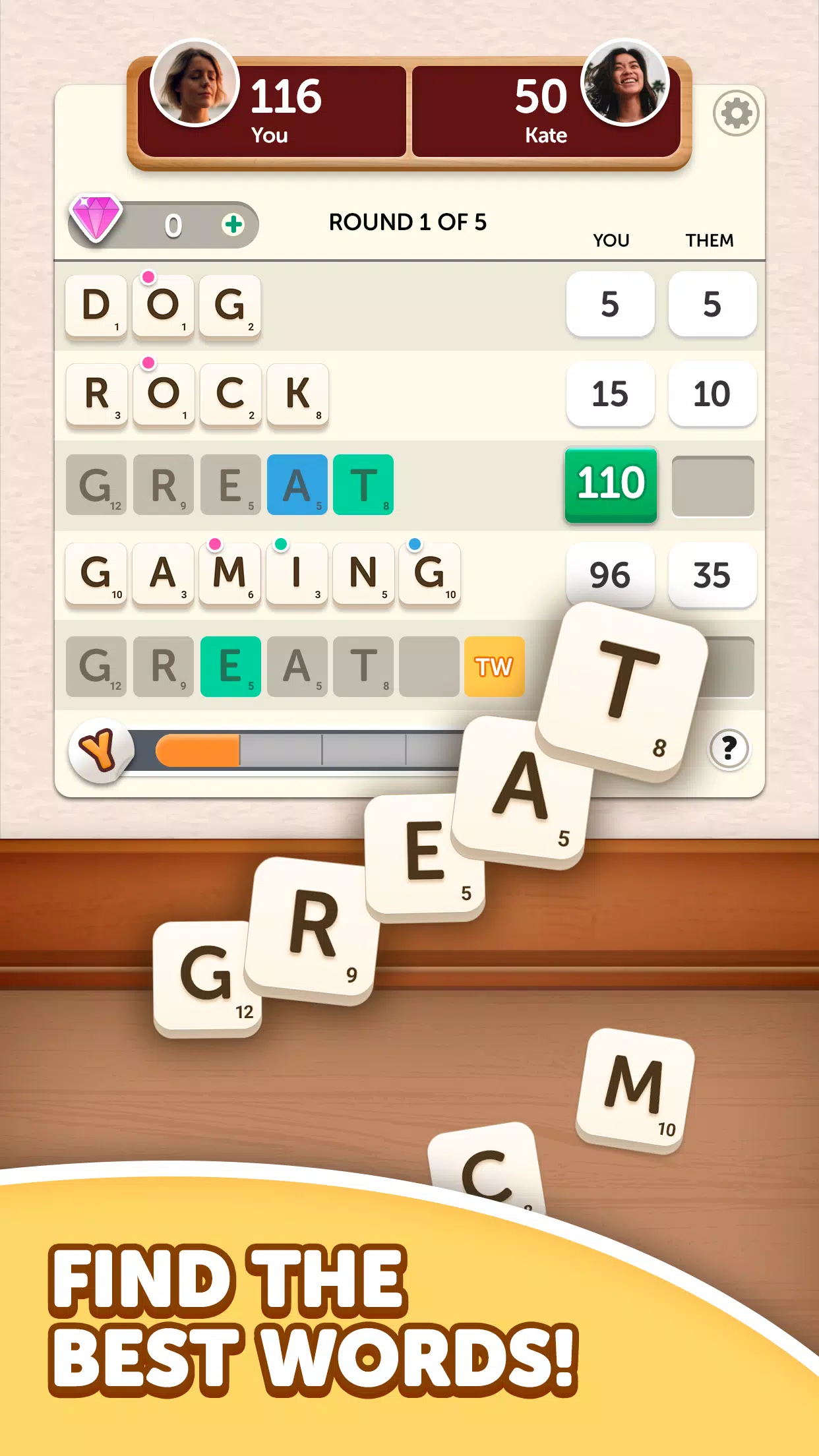 Word Yatzy - Fun Word Puzzler應用截圖第1張