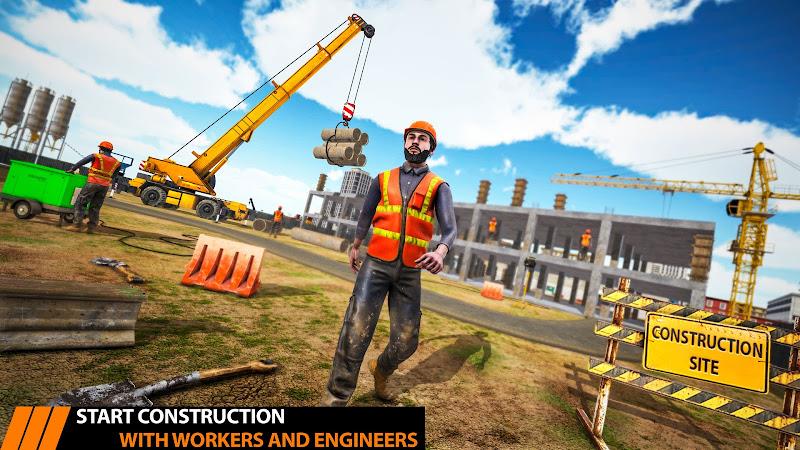 City Construction Excavator 3D Скриншот 3