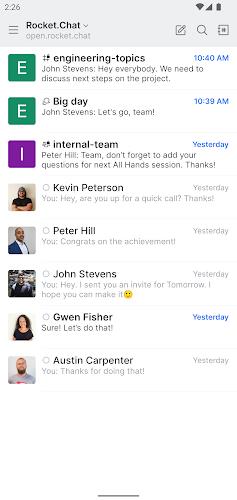Rocket.Chat Experimental スクリーンショット 2