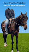 Horse With Man Photo Suit 스크린샷 1