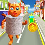 Toilet Paper Cat Run