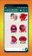 Lips, Kiss and Love Stickers 스크린샷 1