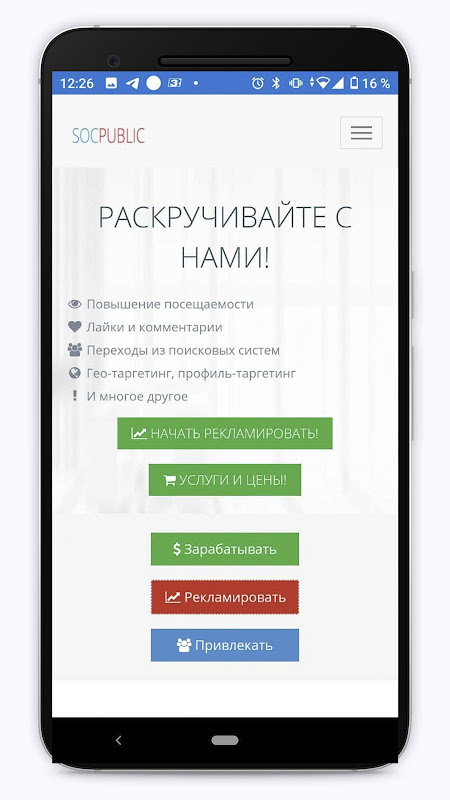 Socpublic: заработок и реклама Screenshot 3