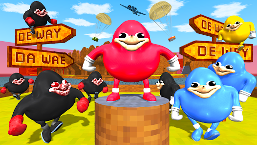 Ugandan Knuckles and Chungus Battle Royale Online スクリーンショット 2