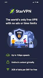 StarVPN: Private & Secure VPN スクリーンショット 1