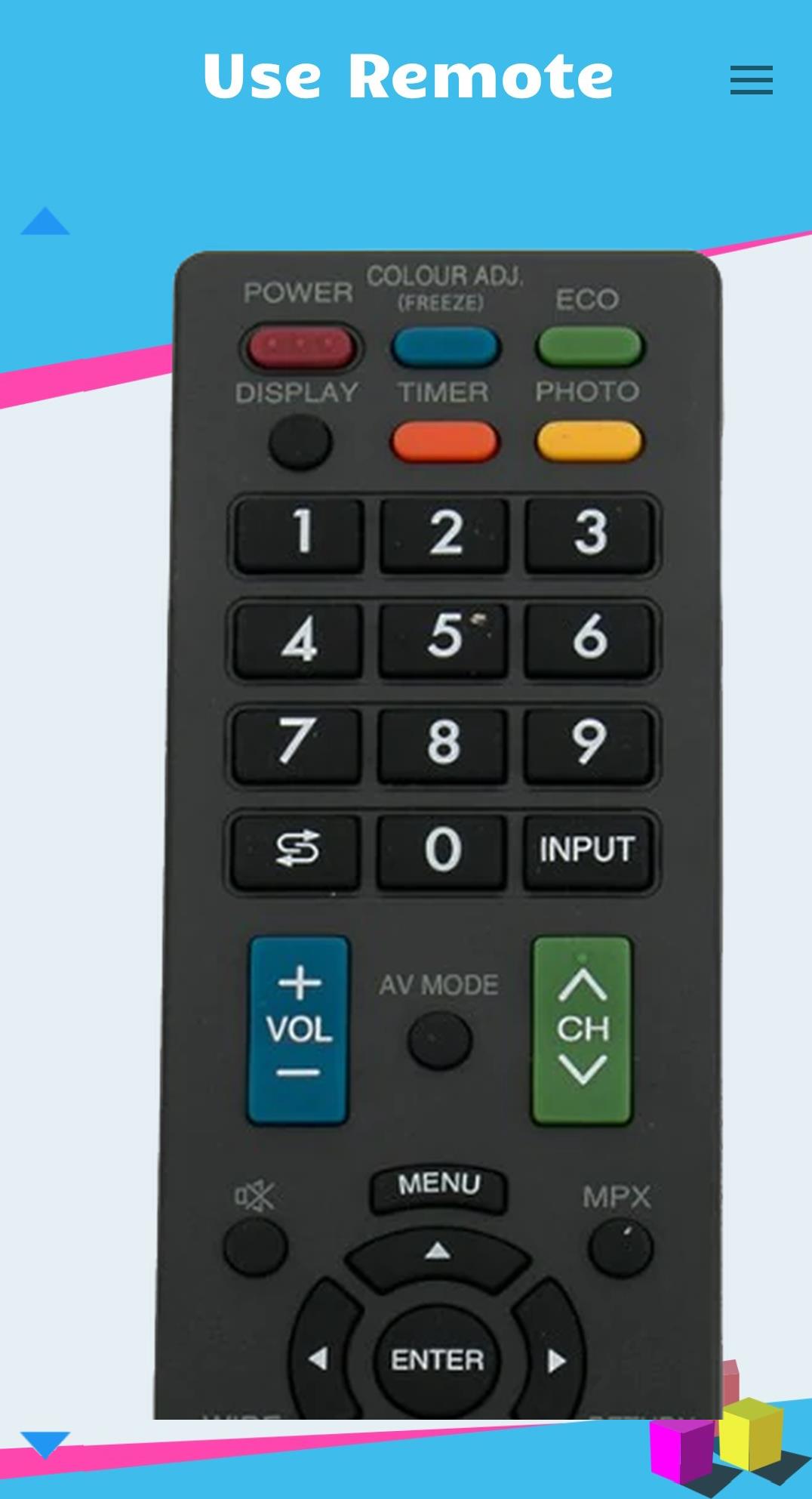 Remote for Sharp Smart TV Captura de pantalla 4