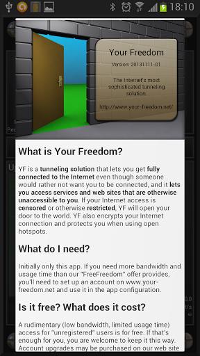 Your Freedom VPN Client应用截图第2张