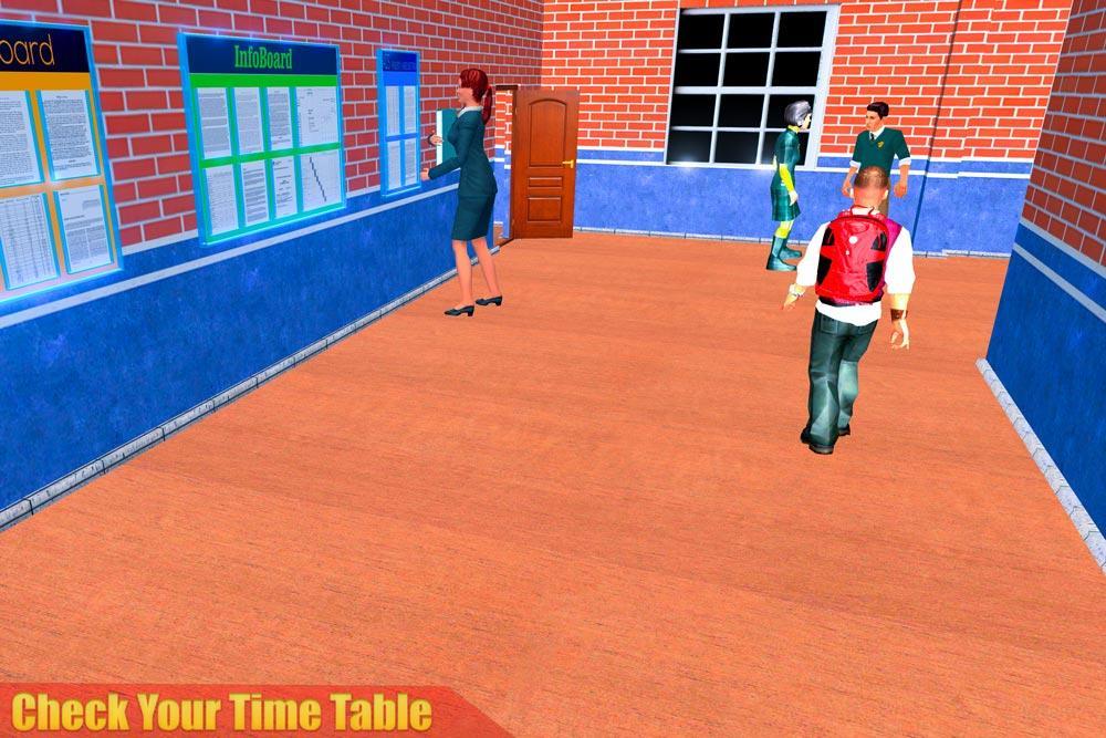 Virtual High School Teacher 3D Capture d'écran 2