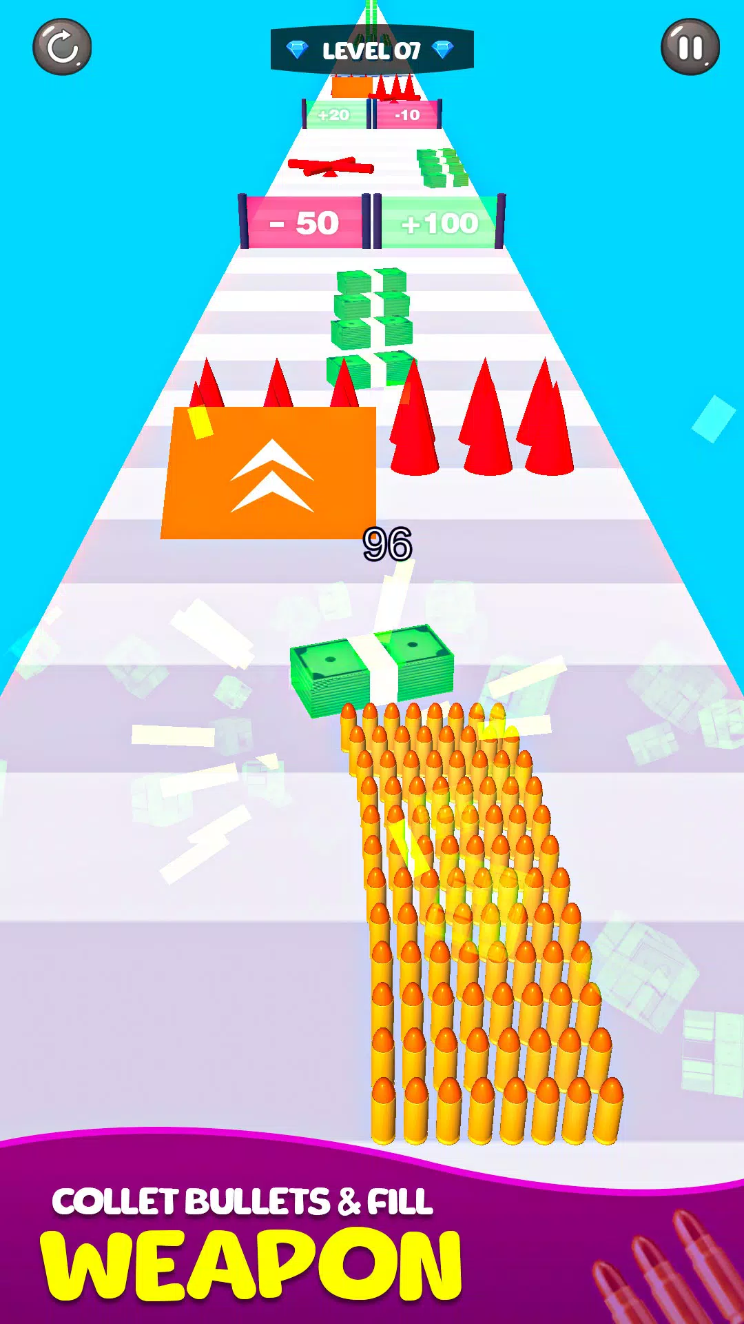 Merge Bullet Army Game Run 3D 스크린샷 2