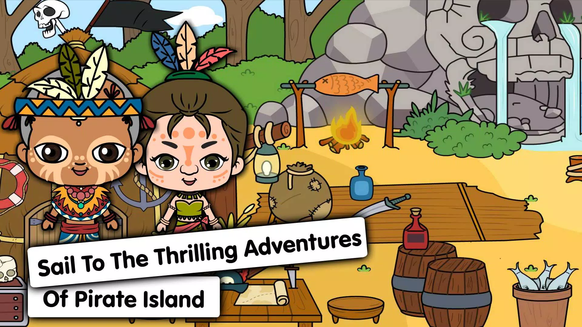 My Pirate Town: Treasure Games Captura de tela 1