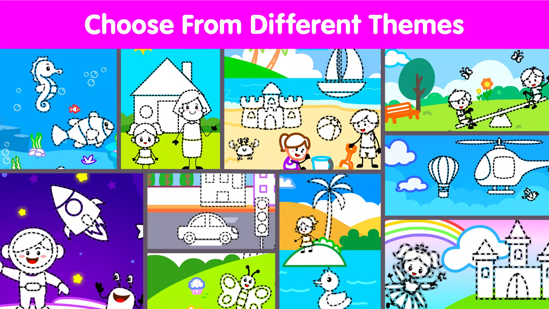Kids Drawing & Coloring Book Capture d’écran 3