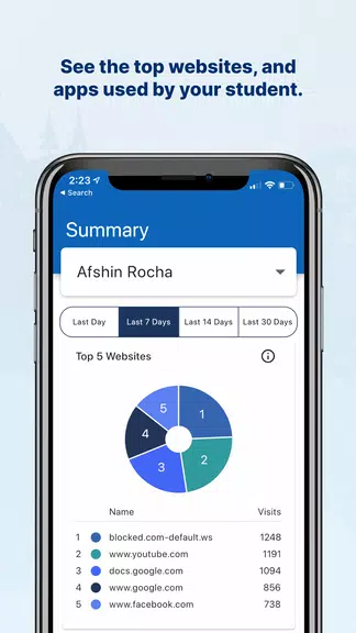 GoGuardian Parent App Screenshot 1